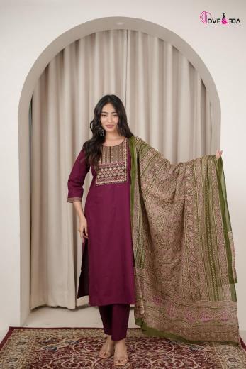 Dveeja sadhana 3pcs wholesale mantra kurtis